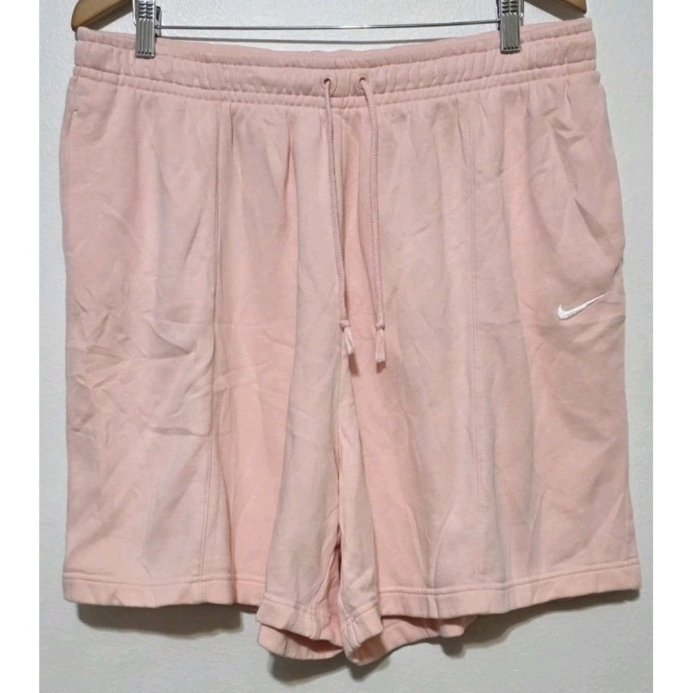 NIKE Sweatpant Shorts XL Barbie Active Lounge Gorp Pull On Comfy Pink Swoosh NEW